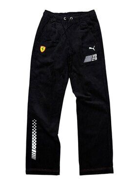 FERRARI x PUMA Corduroy Pants Racing Casual Straight Trousers Mens Small